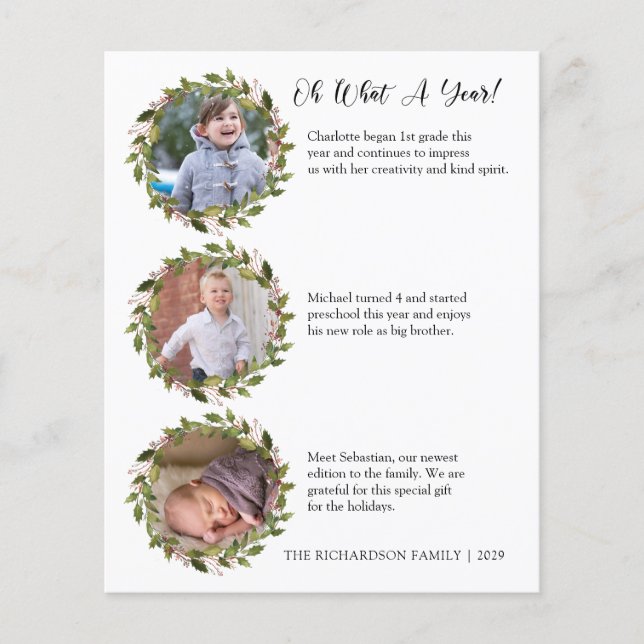 Cartão de Férias de Revisão de Ano do Orçamento (Frente)