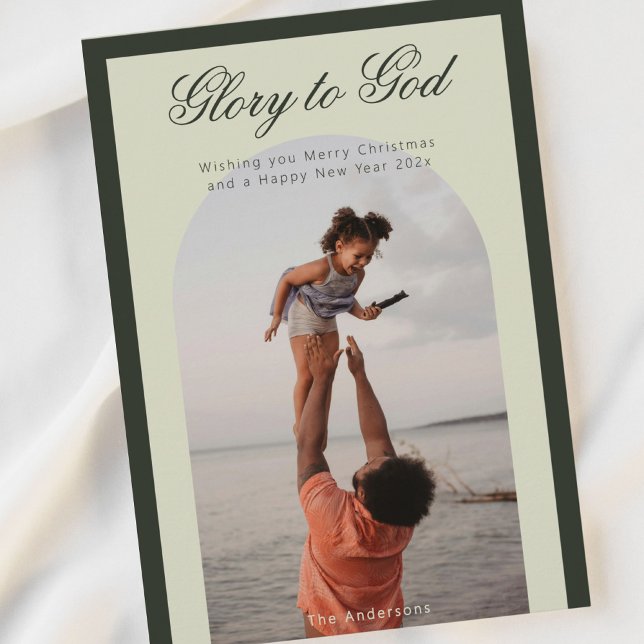 Cartão de Férias de Saudação de Foto de Natal Reli (Criador carregado)