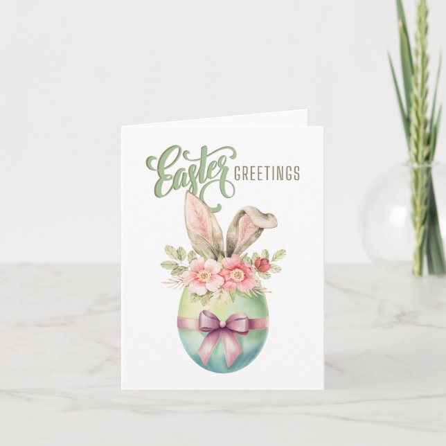 Cartão de Férias de Saudações de páscoa (Frente)