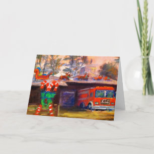 Cartão de férias de sete Cartões de natal da estaç