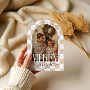 Cartão de Férias do Arco do Quadro de Verificação 