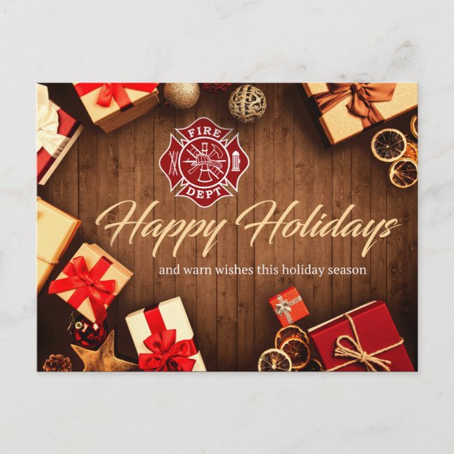 Cartão de Férias do Bombeiro (Frente)