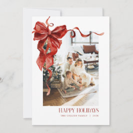 Cartão de Férias do Cartões de foto de Natal Verme