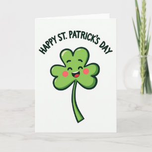 Cartão de Férias do Coração de Trevo