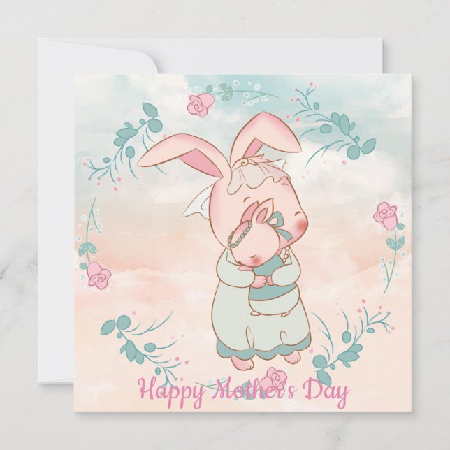 Cartão de Férias do dia de as mães (Frente)