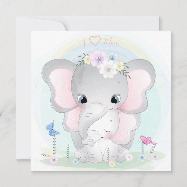 Cartão de Férias do dia de as mães (Frente)