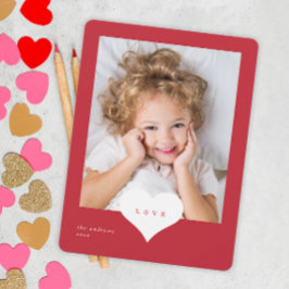 Cartão de Férias do Dia de os namorados de Foto do