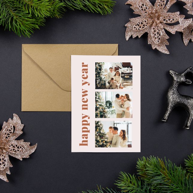 Cartão de Férias do feliz ano novo (Criador carregado)