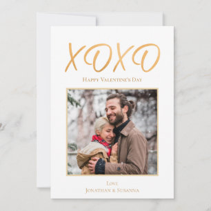 Cartão de Férias do Feliz dia de os namorados XOXO