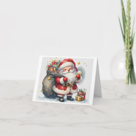 Cartão de Férias do Papai Noel