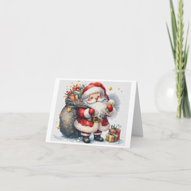 Cartão de Férias do Papai Noel (Frente)