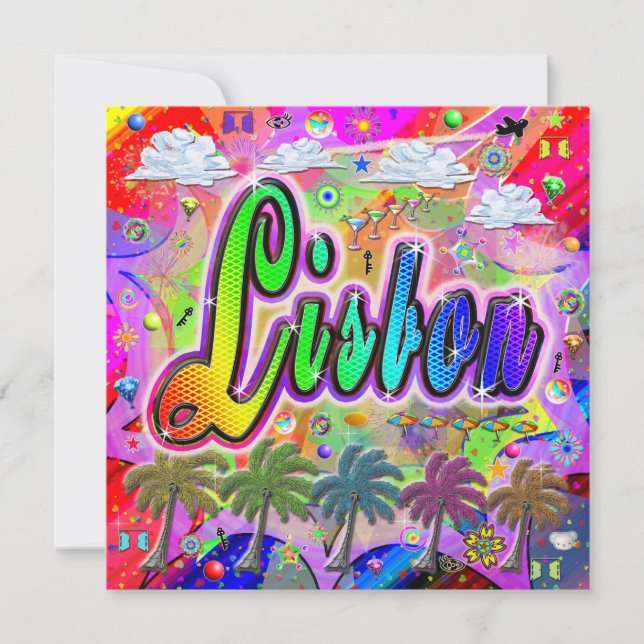 Cartão de Férias do Vista Express de Lisboa (Frente)