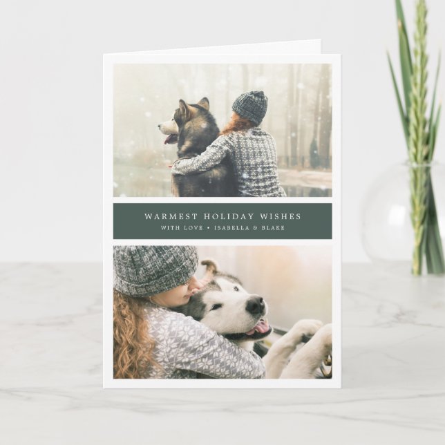 Cartão de Férias Doblado Duplamente Agradável (Frente)