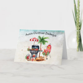 Cartão de Férias Dobrado de Natal australiano