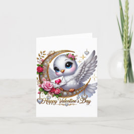 Cartão de Férias Dobrado do Dia dos Namorados com 