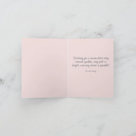 Cartão de Férias Dobrado do Vanagon, cor-de-rosa