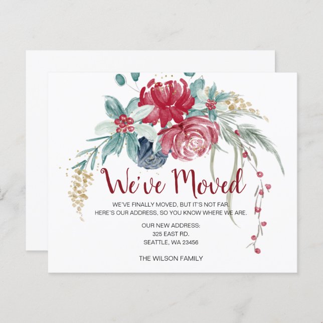 Cartão de Férias em Movimento Russo para Berries d (Frente/Verso)