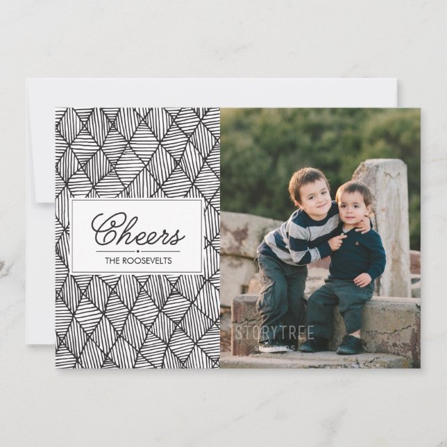 Cartão de férias em papel (Frente)