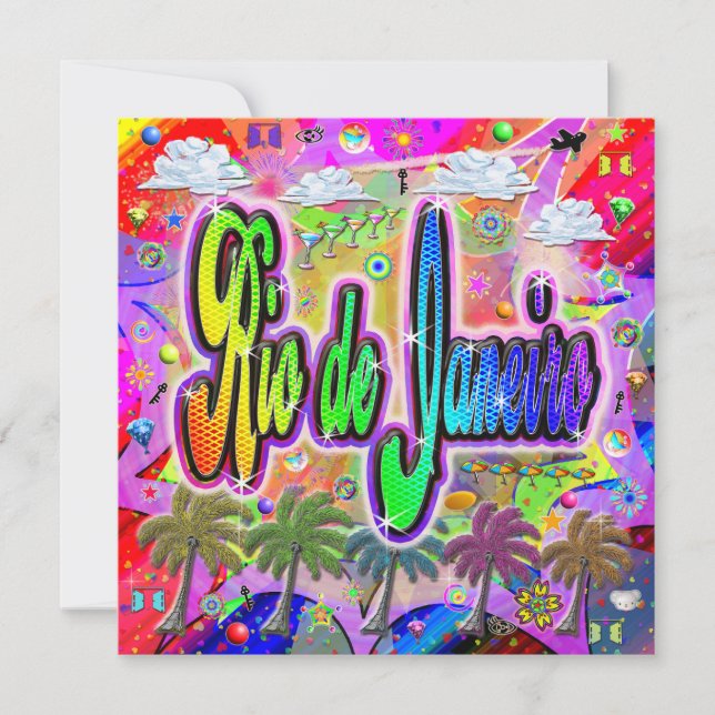 Cartão de Férias Express do Rio de Janeiro Vista (Frente)