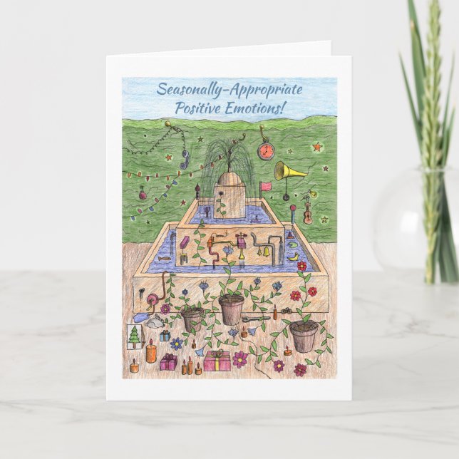 Cartão de Férias Feliz (Frente)