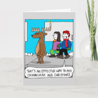 Cartão de Férias Feliz - Channukah e Natal