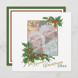 Cartão de Férias Feliz de Natal para Vintage Add-A