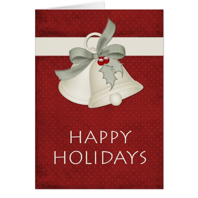 Cartão de Férias Feliz dos Belos de Natal Elegante (Frente)