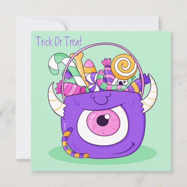 Cartão de Férias Feliz Halloween (Frente)