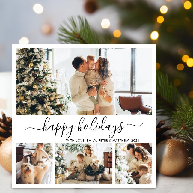 Cartão de Férias Feliz, Script de Foto, Natal (Criador carregado)