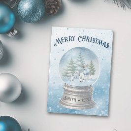 Cartão de Férias Flat de Natal para Bebês Woodland