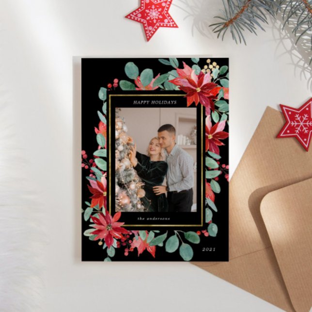 Cartão de Férias Floral Eucalyptus Poisenttia (Criador carregado)