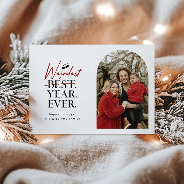 Cartão de Férias Fotográficas do Ano Mais Anterior (Criador carregado)