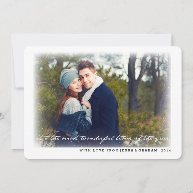 Cartão de Férias Fotográficas do Ano Mais Maravilh (Frente)