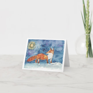 Cartão de férias Fox