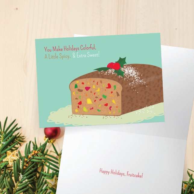 Cartão de Férias Fruitcake (Criador carregado)