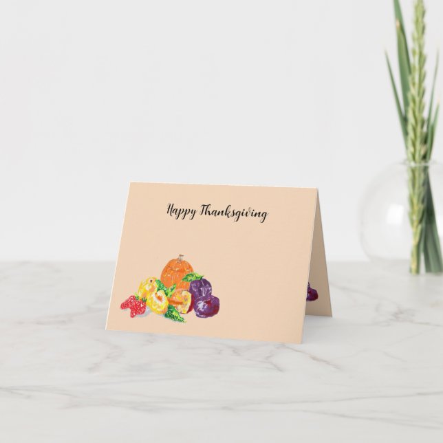 Cartão de Férias G : Ação de Graças Abençoada (Frente)