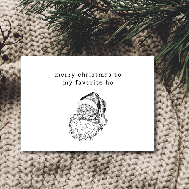 Cartão de Férias Ho Engraçado Favorito dos papais  (Criador carregado)