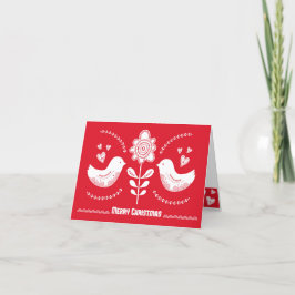 Cartão de férias inspirado na Escandinávia. Editáv