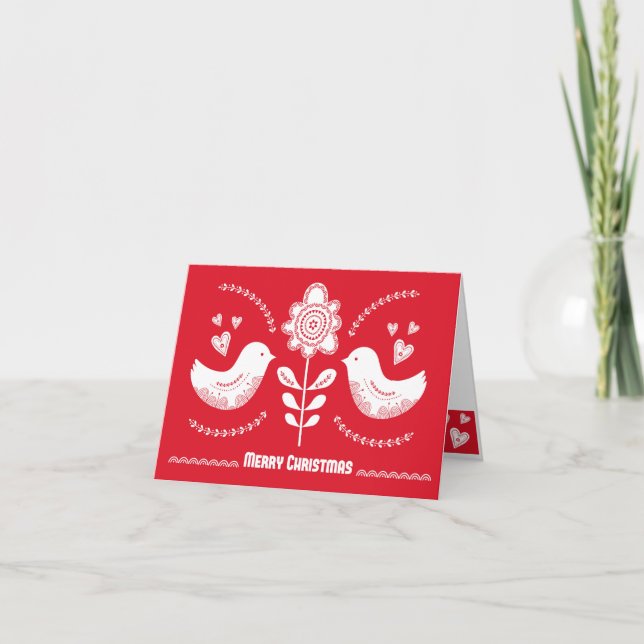 Cartão de férias inspirado na Escandinávia. Editáv (Frente)