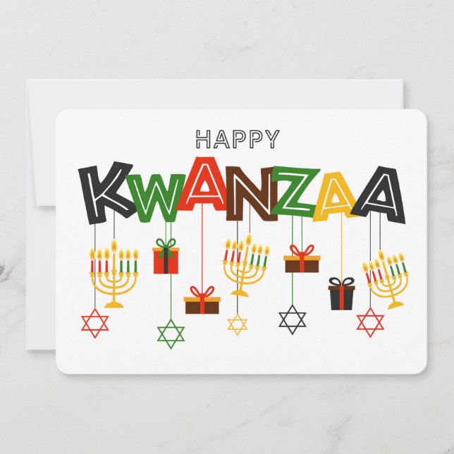 Cartão de Férias Kwanzaa (Frente)