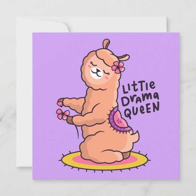 Cartão de Férias Llama (Frente)