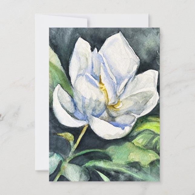 Cartão de Férias Magnolia de Setembro Doce (Frente)