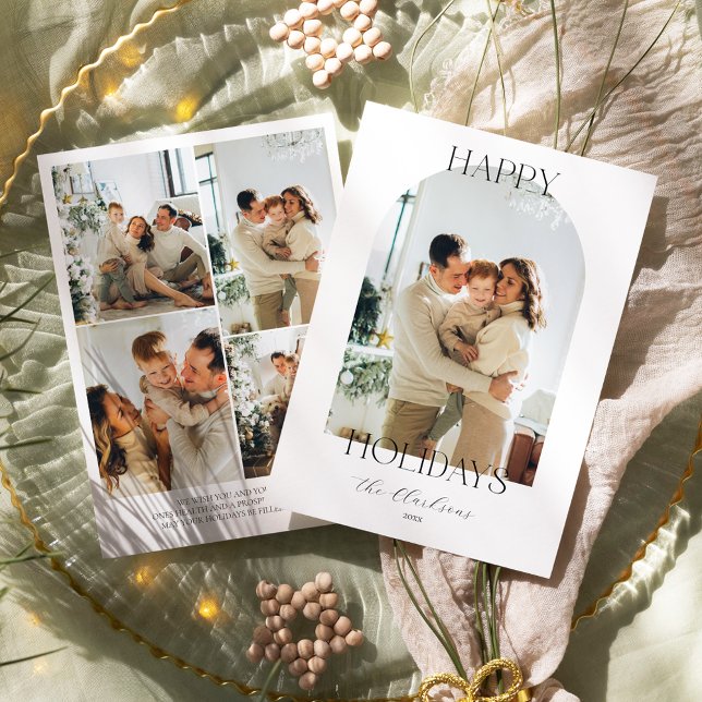 Cartão de Férias Moderno Boho (Criador carregado)