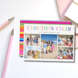 Cartão de Férias Natal 5 Fotografias