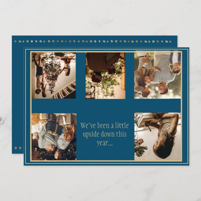 Cartão de Férias Natal invertido (Frente/Verso)