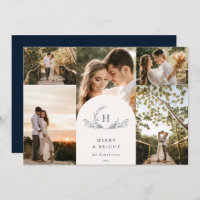 Cartão de Férias Orgânico Monograma 5