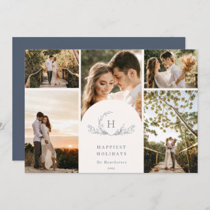 Cartão de Férias Orgânico Monograma 5