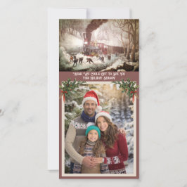 Cartão de Férias para o Cartões de fotos do comboi