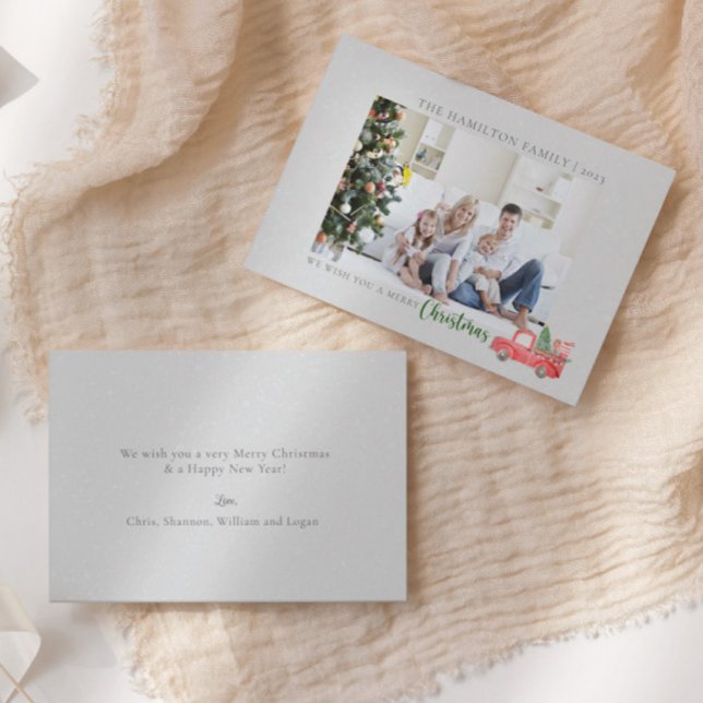 Cartão de Férias Personalizadas da Família Feliz N (Criador carregado)