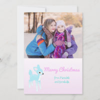 Cartão de Férias Personalizadas do Vintage Deer